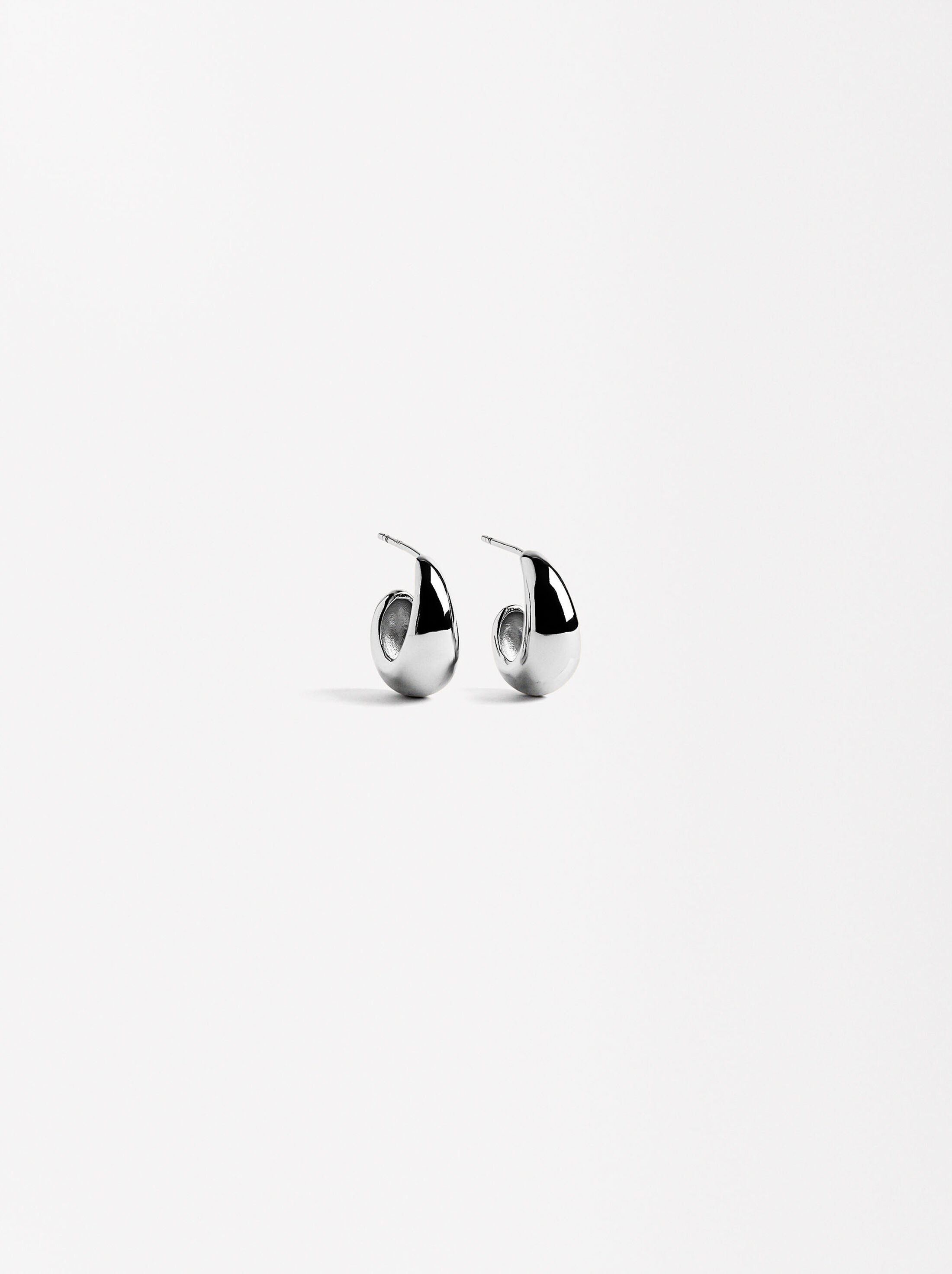 Pendientes ovalados - plata de ley 925 image number 1.0