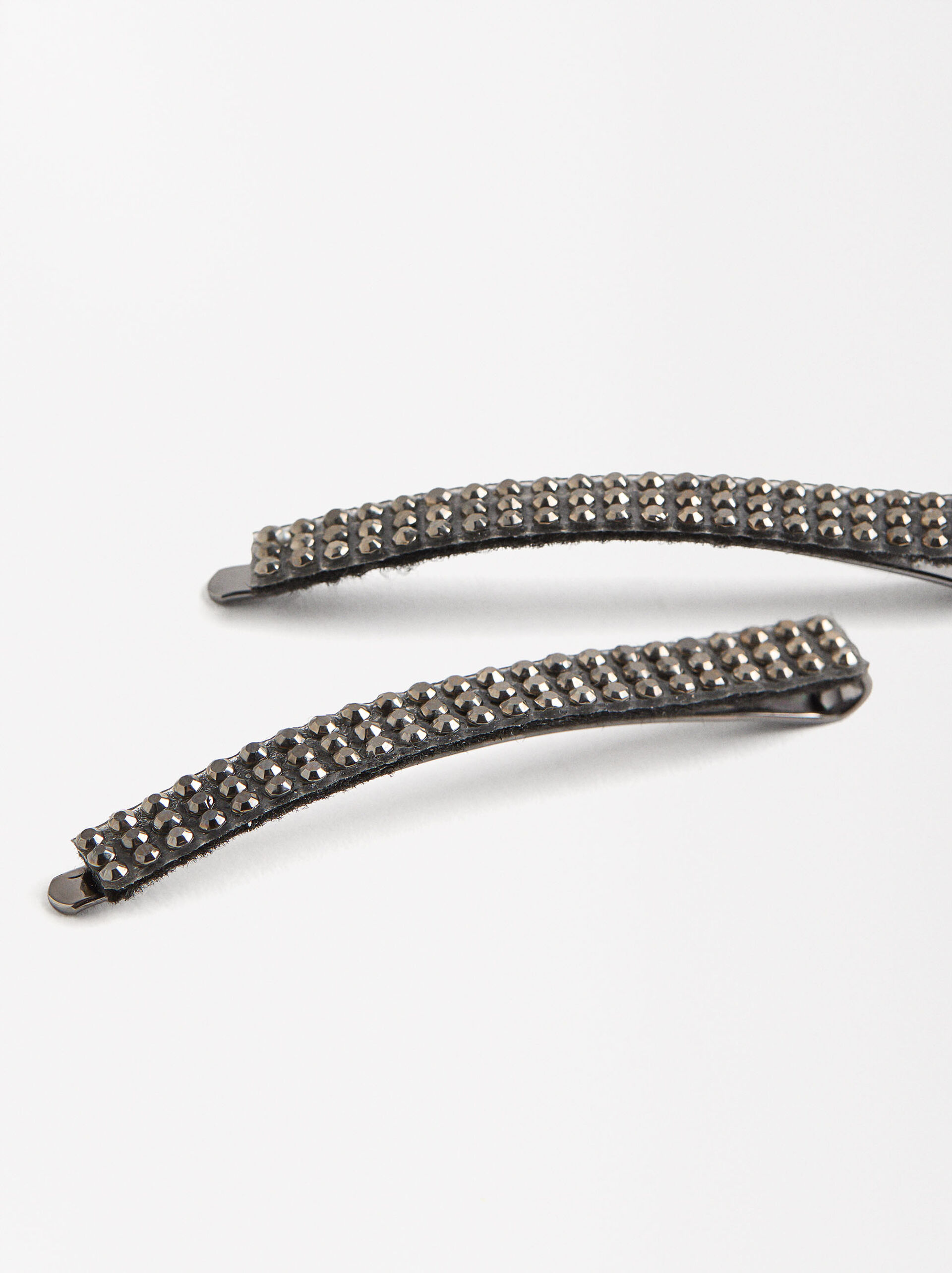 Set de horquillas con strass image number 1.0