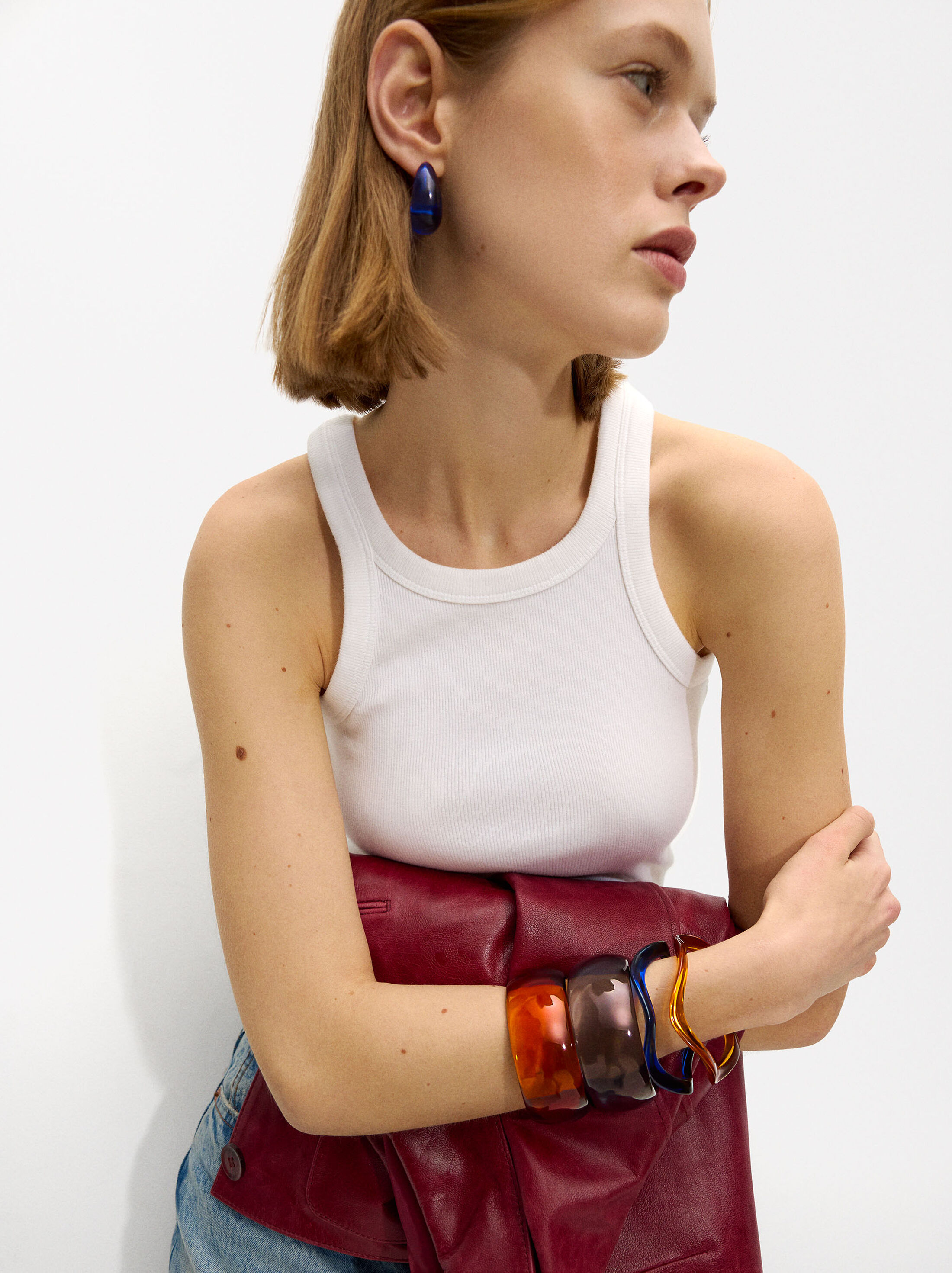 Bicolor bracelet set image number 4.0