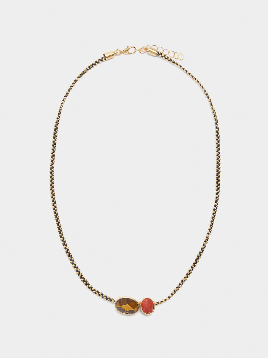 Bracelet with beads and stone