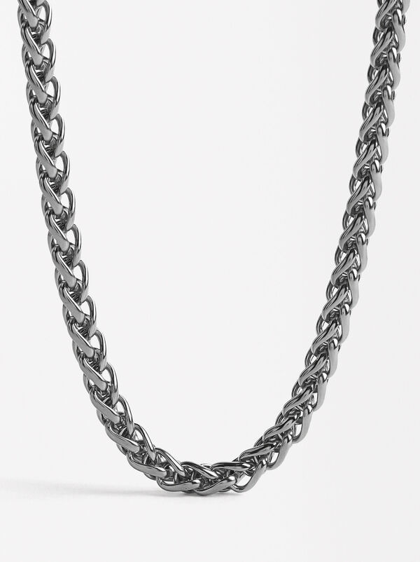 Short chain necklace - stainless steel