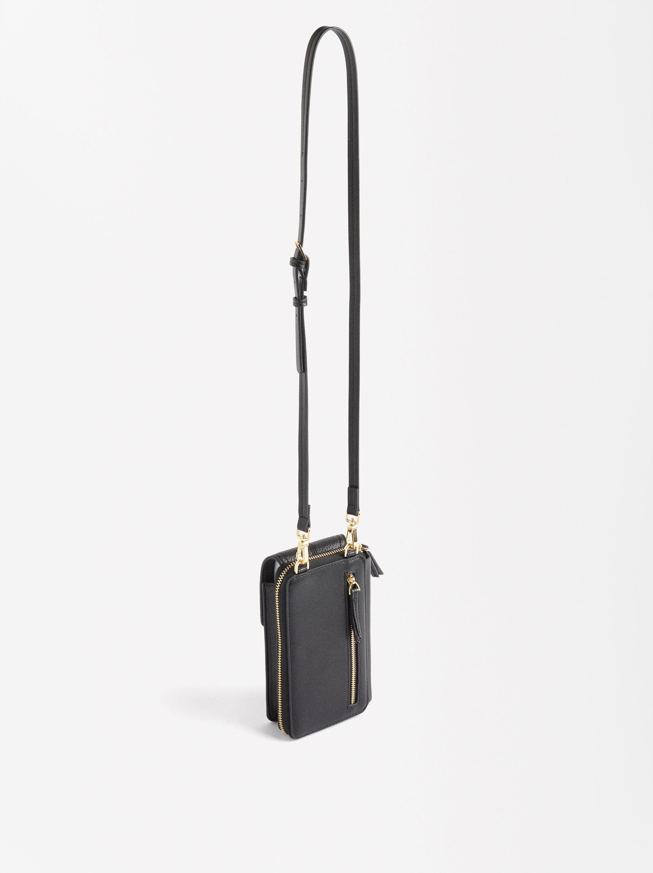 Phone bag with flap closure image number 2.0