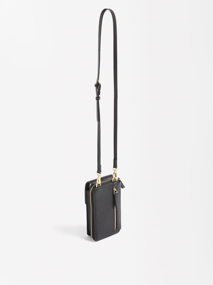 Phone bag with flap closure