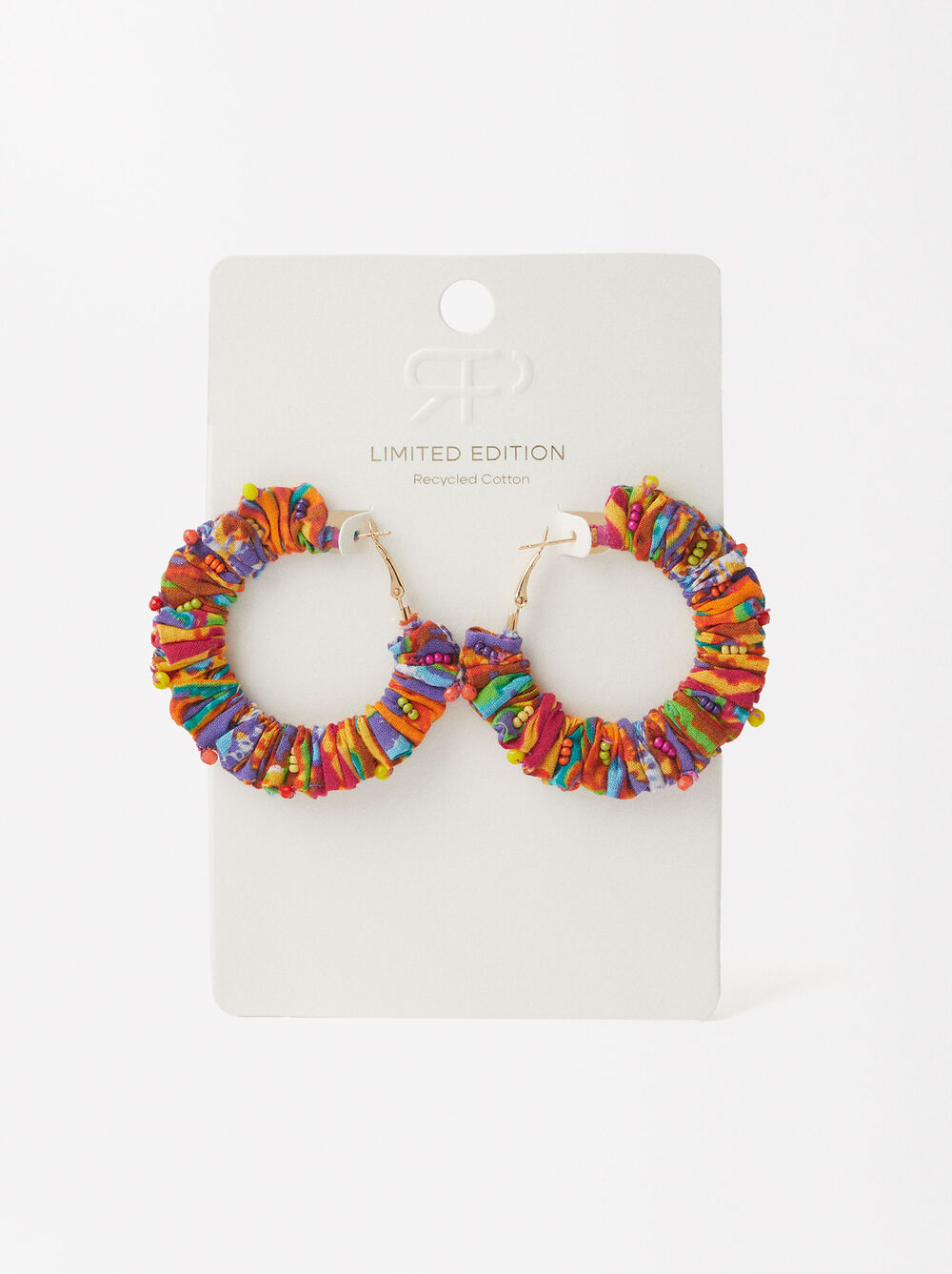 Recycled Cotton Hoop Earrings - Limited Edition