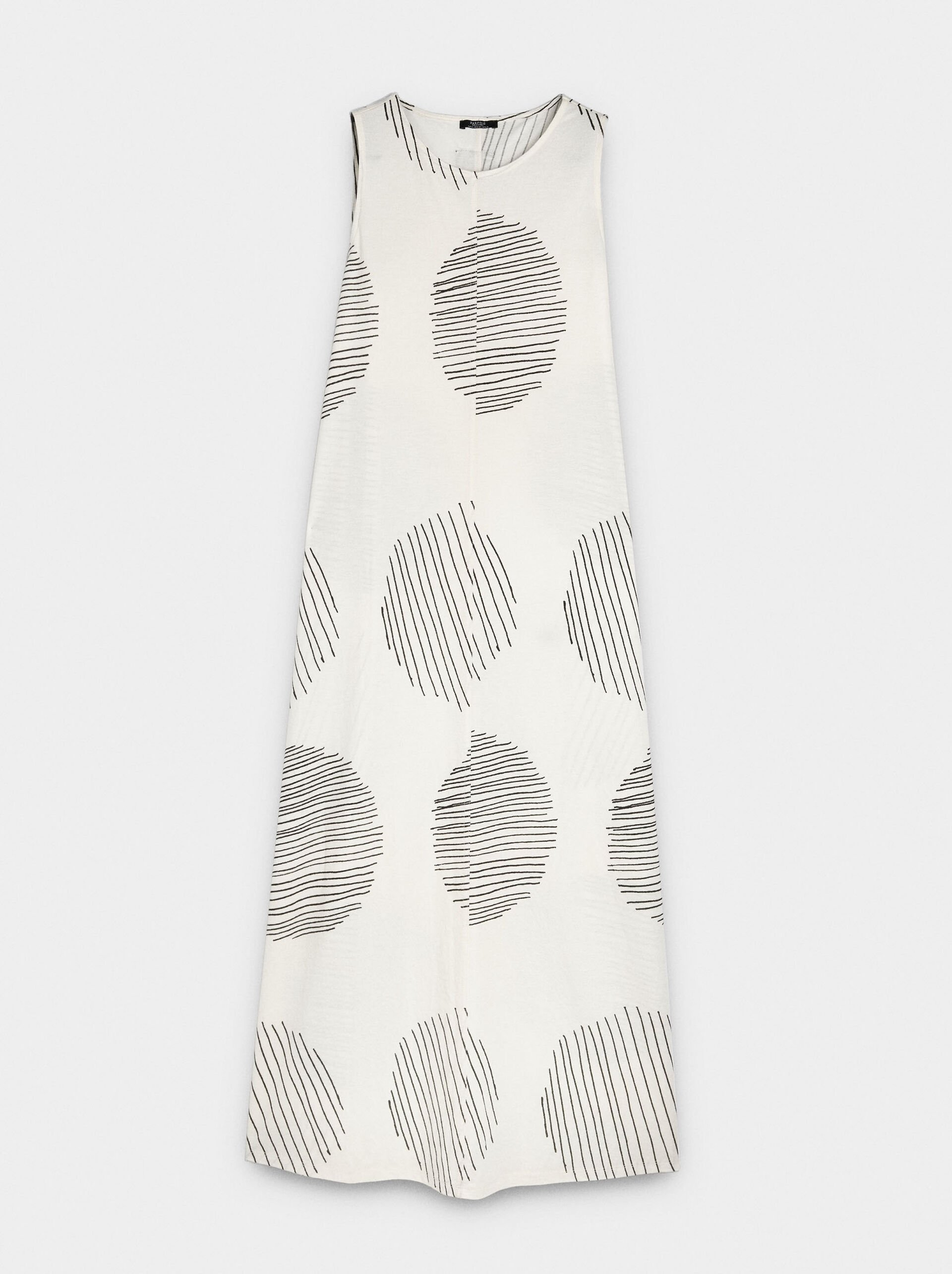 Long printed dress image number 4.0
