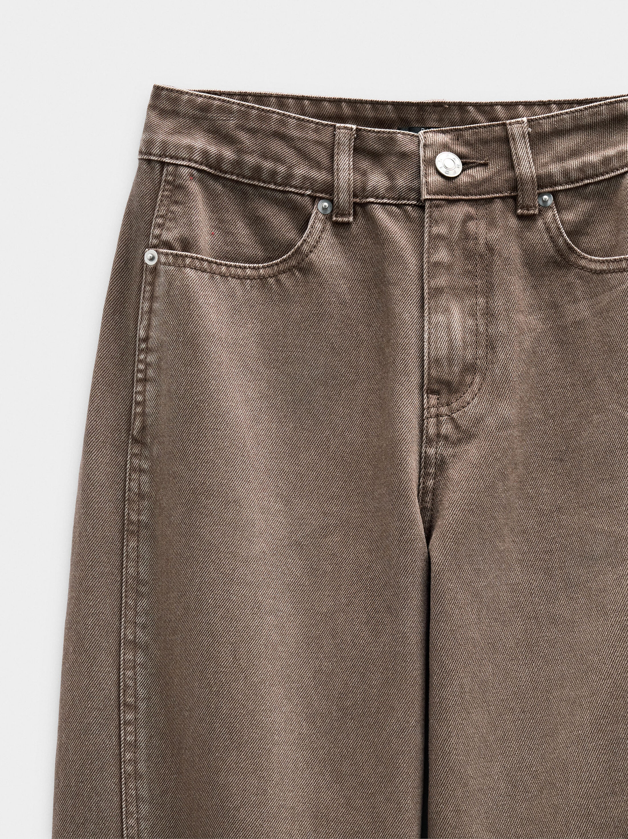 Balloon baggy denim trousers image number 6.0