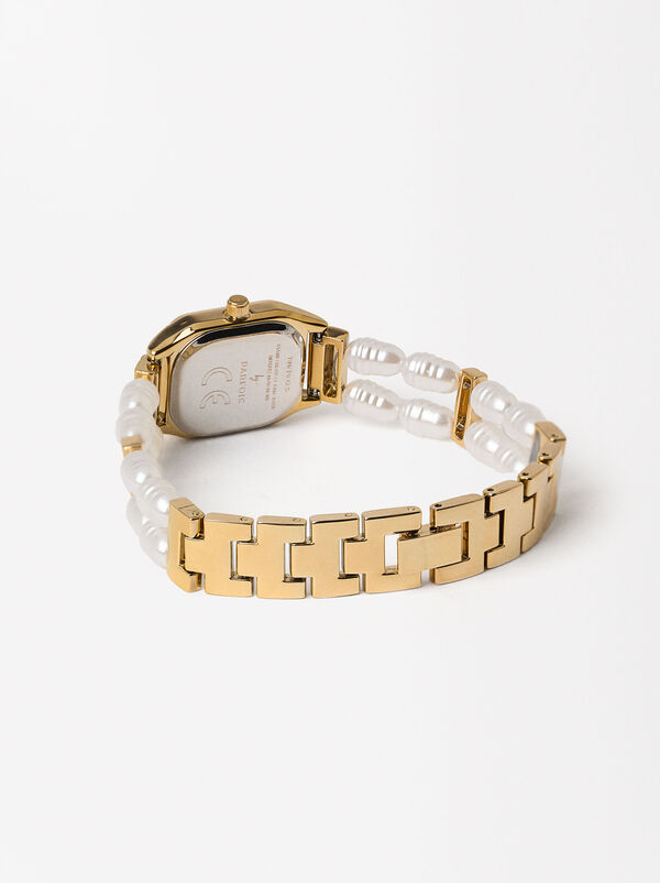Pearl bracelet watch 