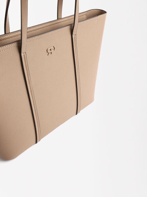 Bolso shopper con textura