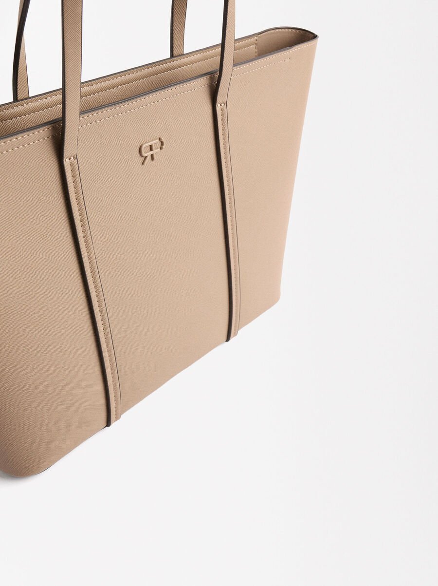 Shopper bag with texture