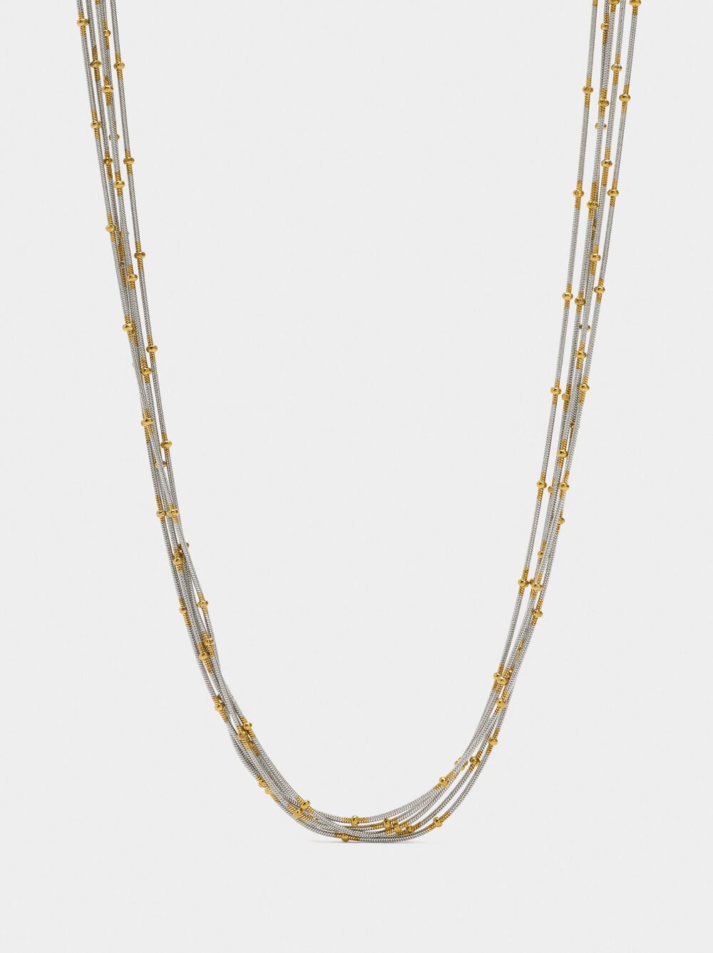 Multi-collar bicolor with stainless steel