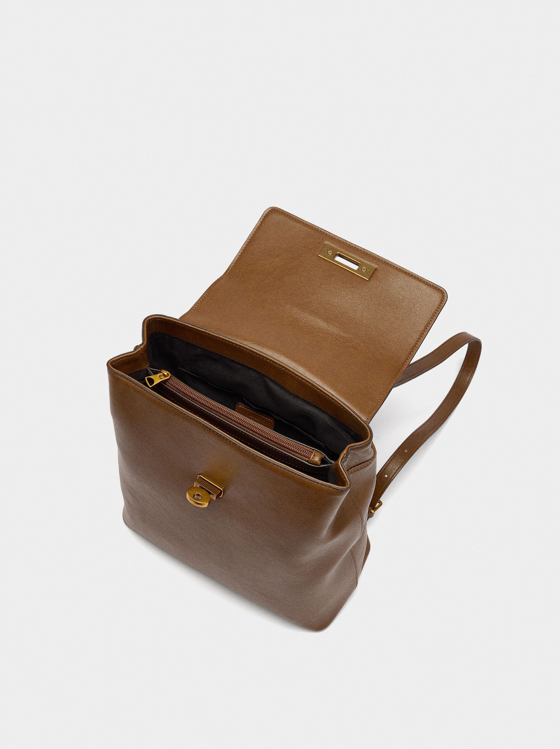 Backpack with twist closure image number 4.0