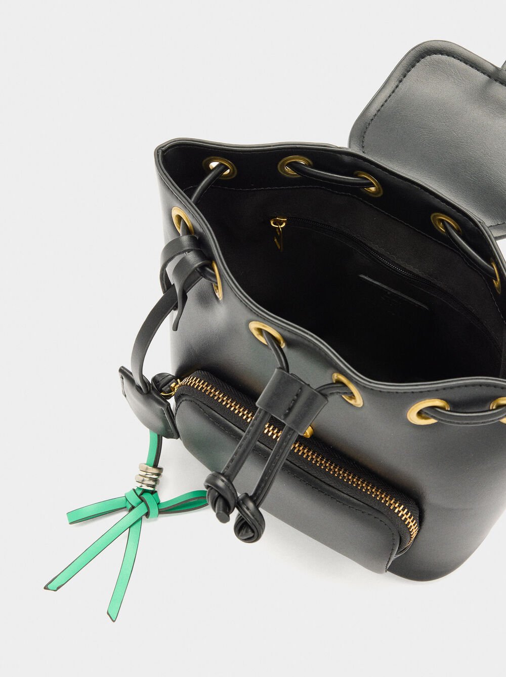 Mini backpack with pendant