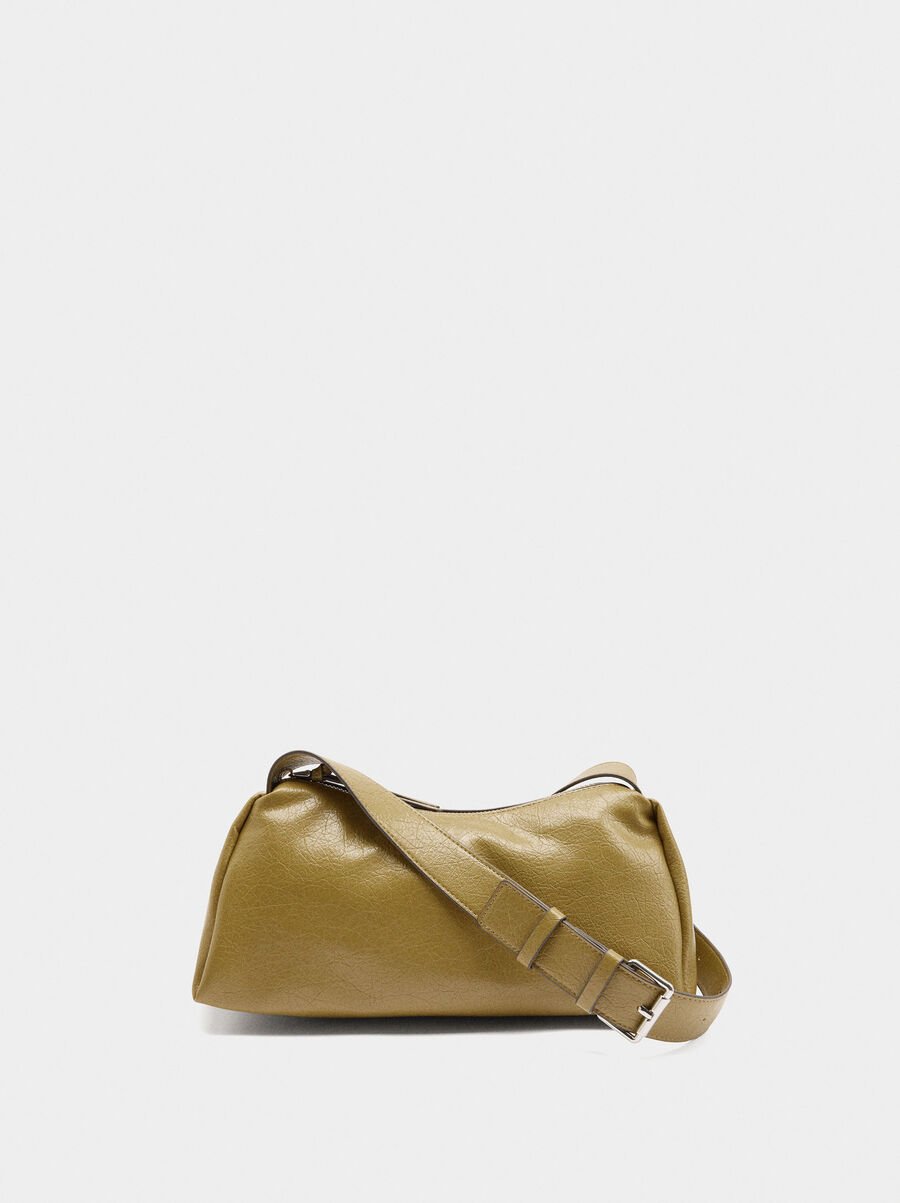 Bolso bandolera efecto craquelado