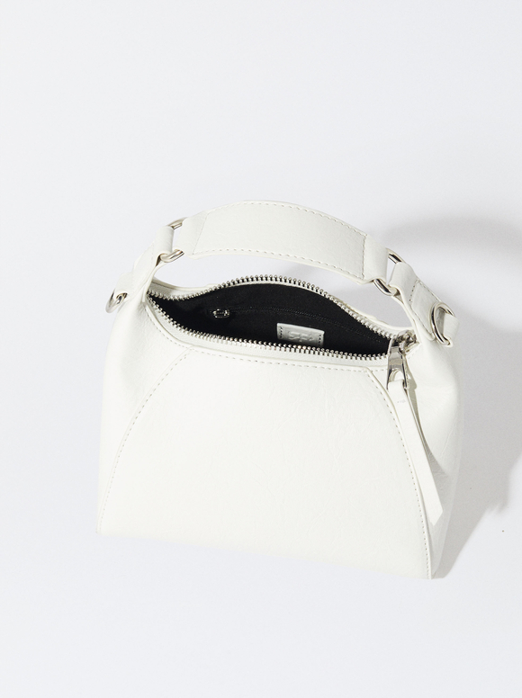 Mini Handbag, White, hi-res