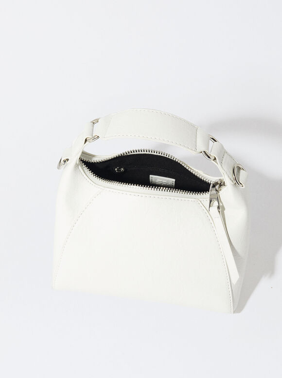 Mini Handbag, White, hi-res