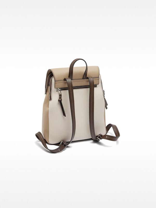 Backpack with flap closure