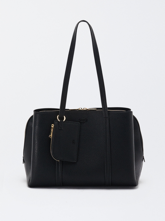 Shopper Bag With Pendant, , hi-res