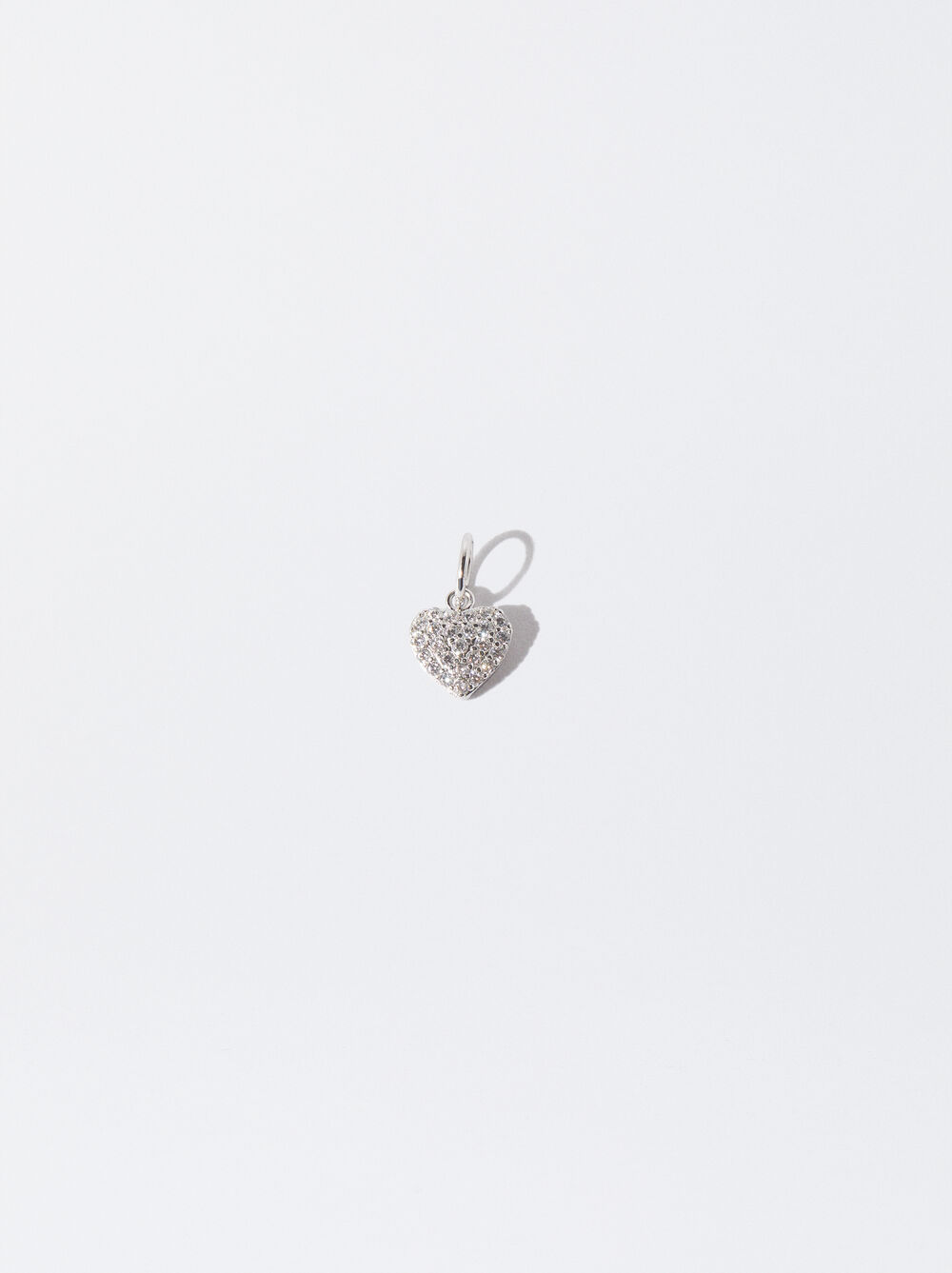 925 Silver Zirconias Heart Charm