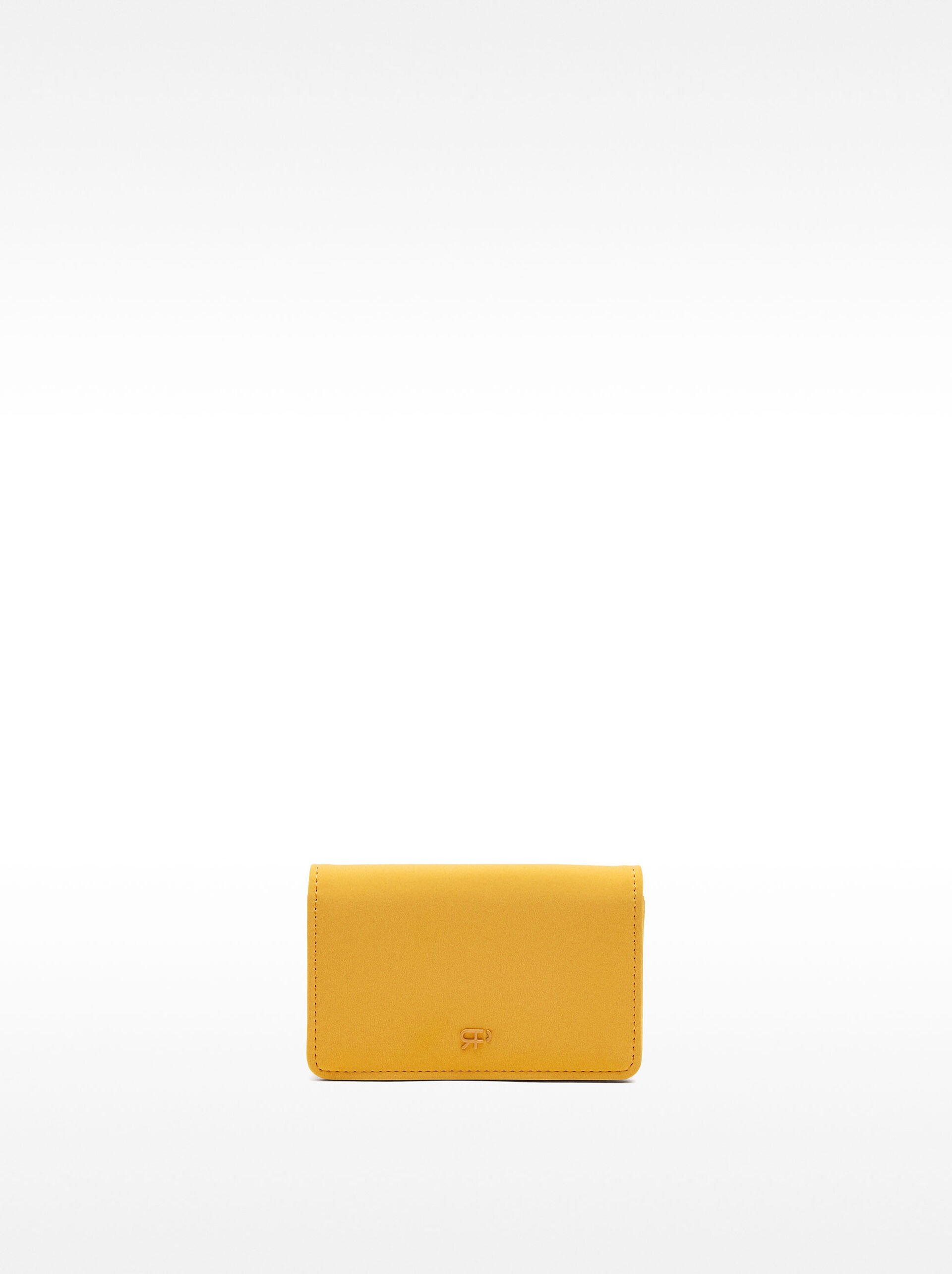 Velvety texture card holder with floral charm image number 0.0