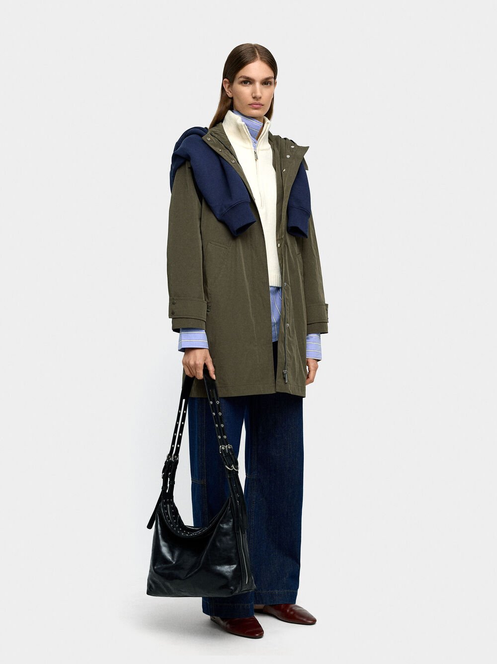 Light parka with hood