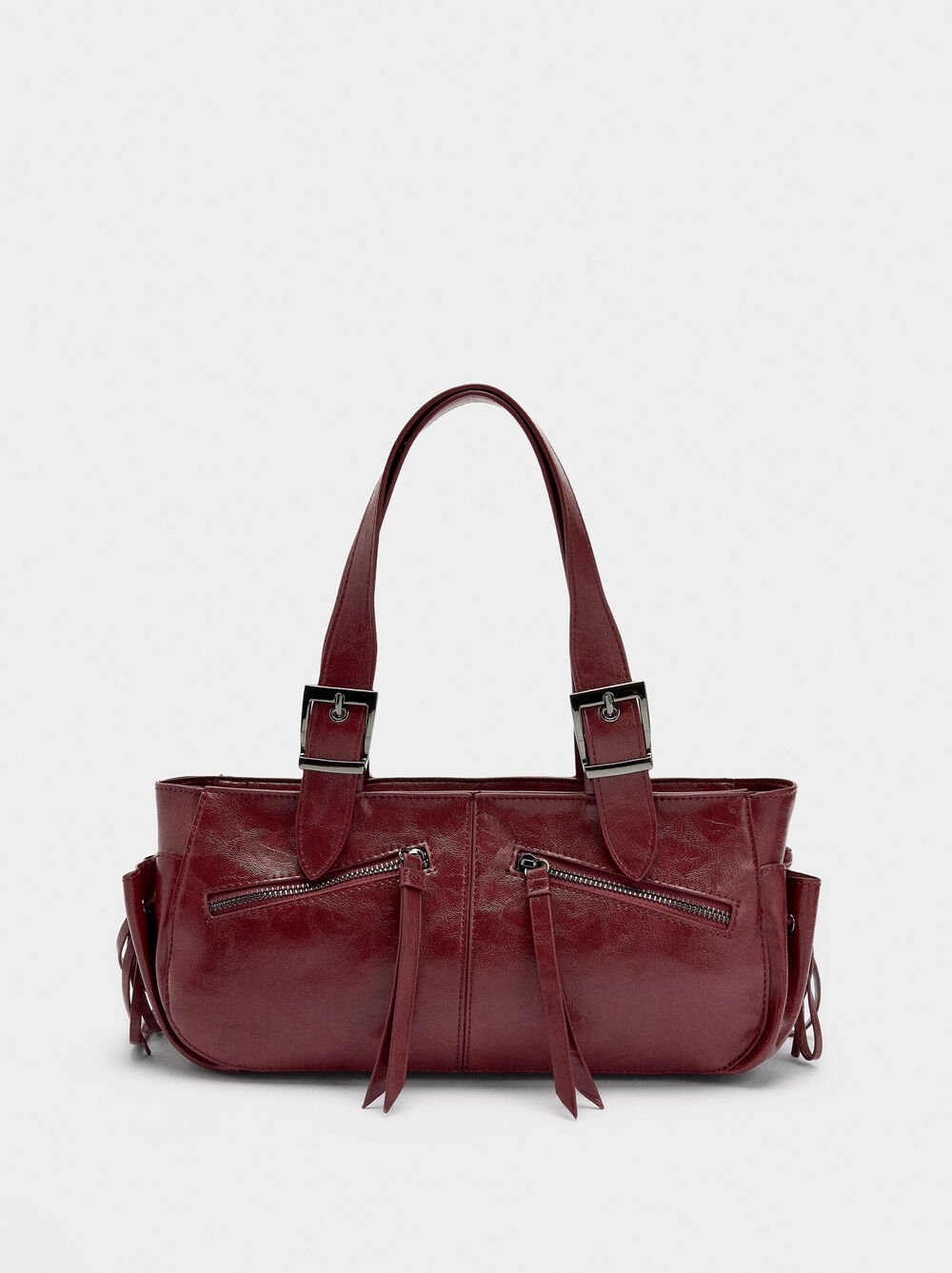 Sac à l'épaule effet craquelé