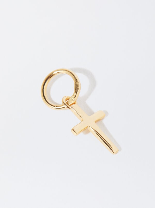 925 silver cross charm