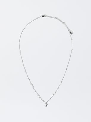 Silver 925 Necklace With Freshwater Pearls, White, hi-res
