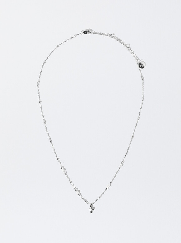 Silver 925 Necklace With Freshwater Pearls White | Parfois
