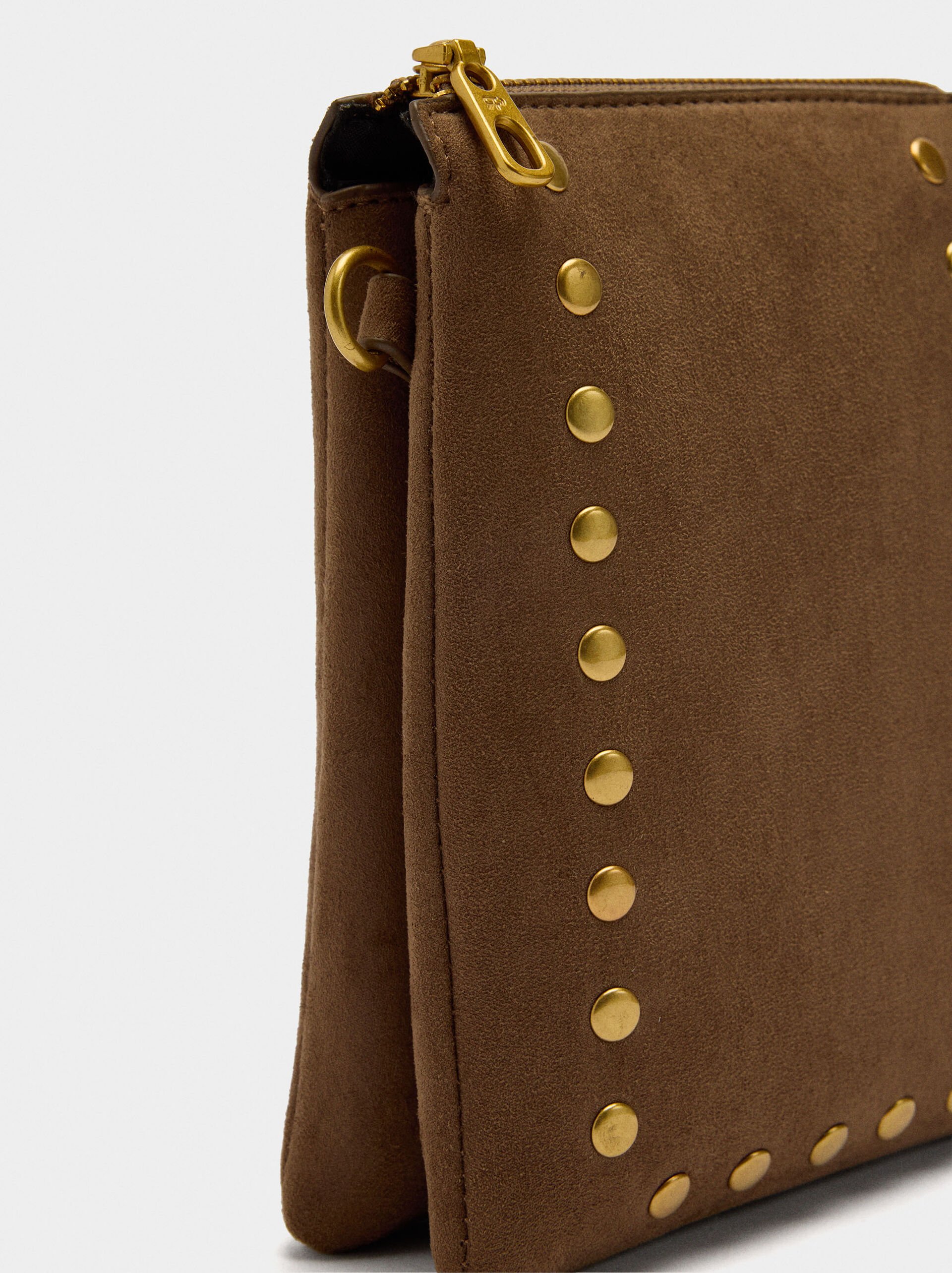 Crossbody bag with texture and studs image number 1.0