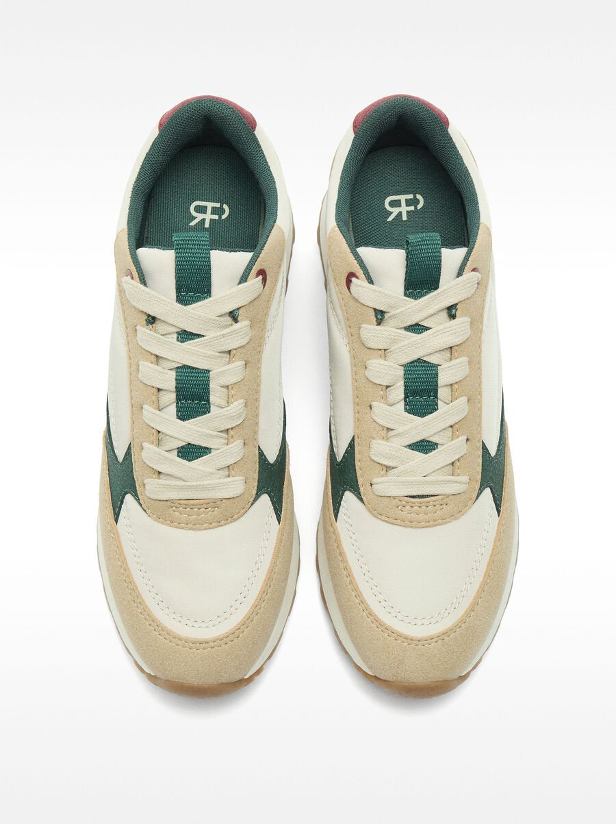 Multicolored contrast sneakers