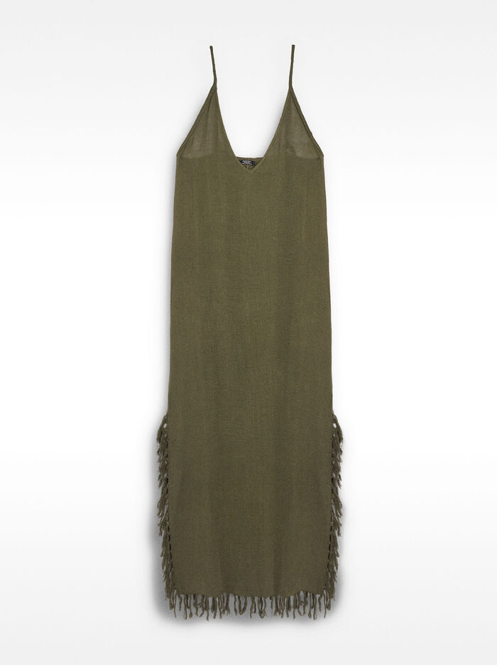 Vestit llarg de lli