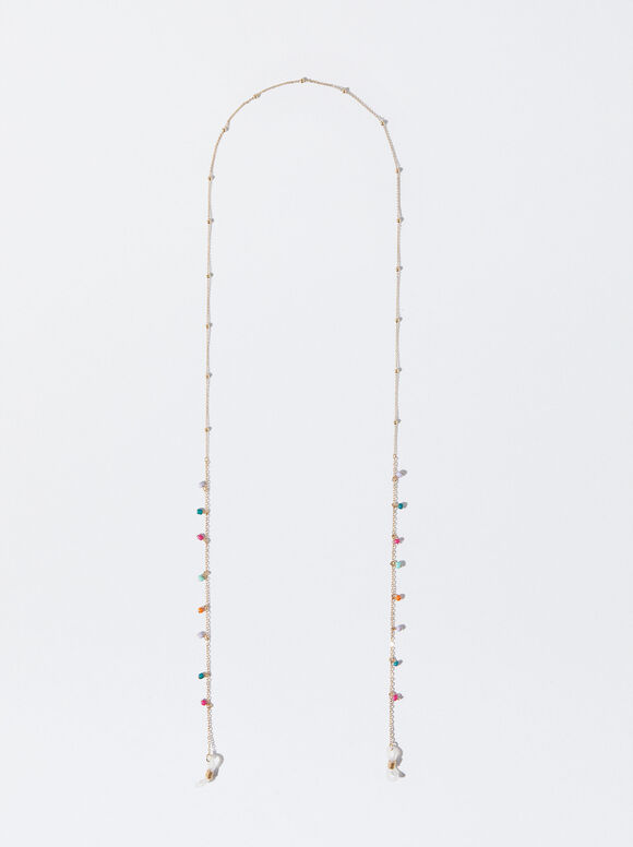 Cordon À Lunettes Avec Perles Fantaisie, Multicolore, hi-res