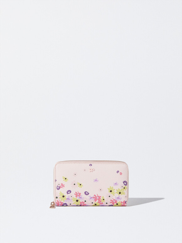 Floral Print Purse, Multicolor, hi-res
