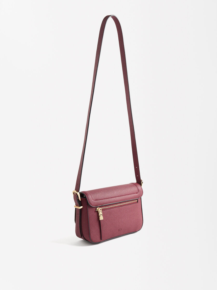 Crossbag with flap closure