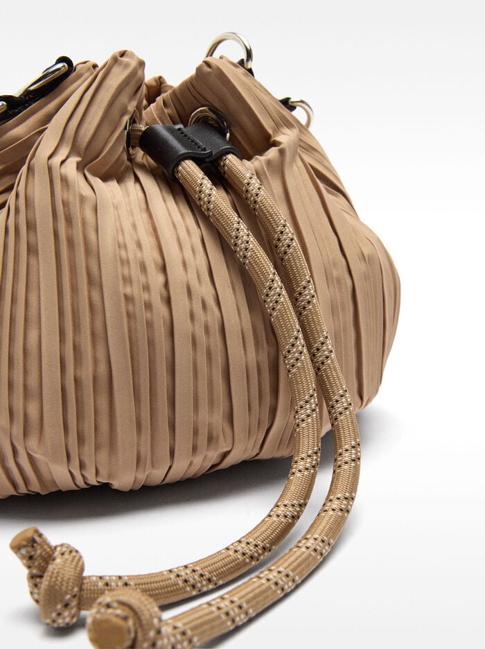 Bolso bucket plisado