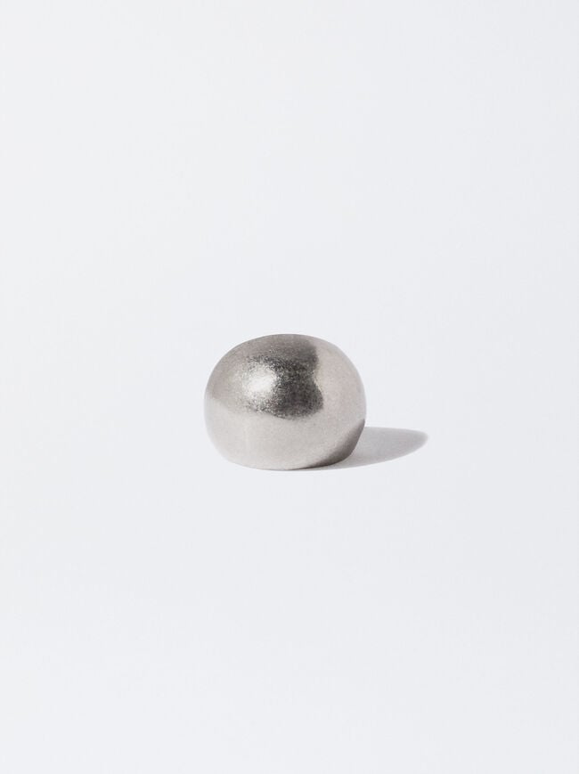 Matte Effect Silver Ring image number 1.0