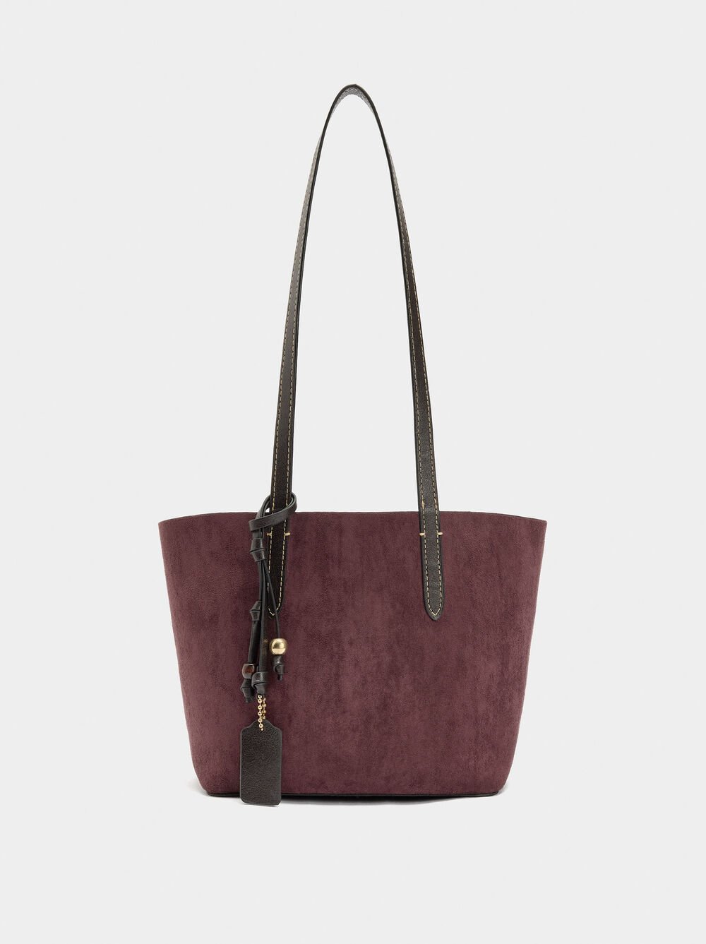 Reversible shopper bag with removable pouch M