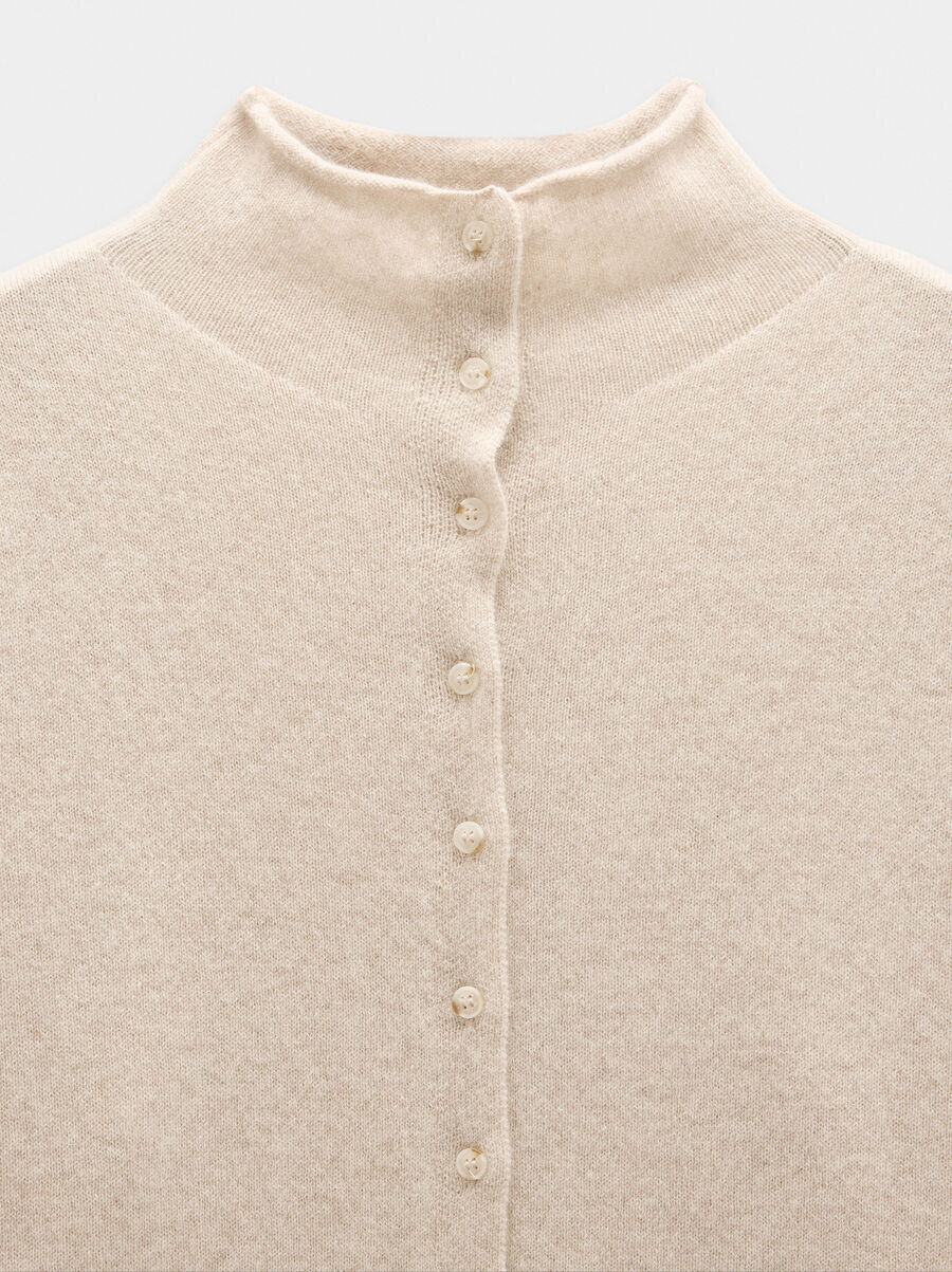 Cardigan with 100% cashmere