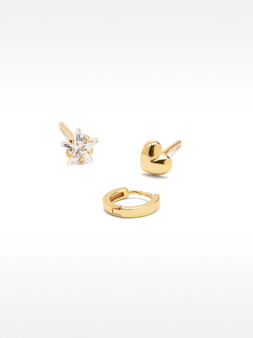 Set of earrings with zircons - 925 sterling silver