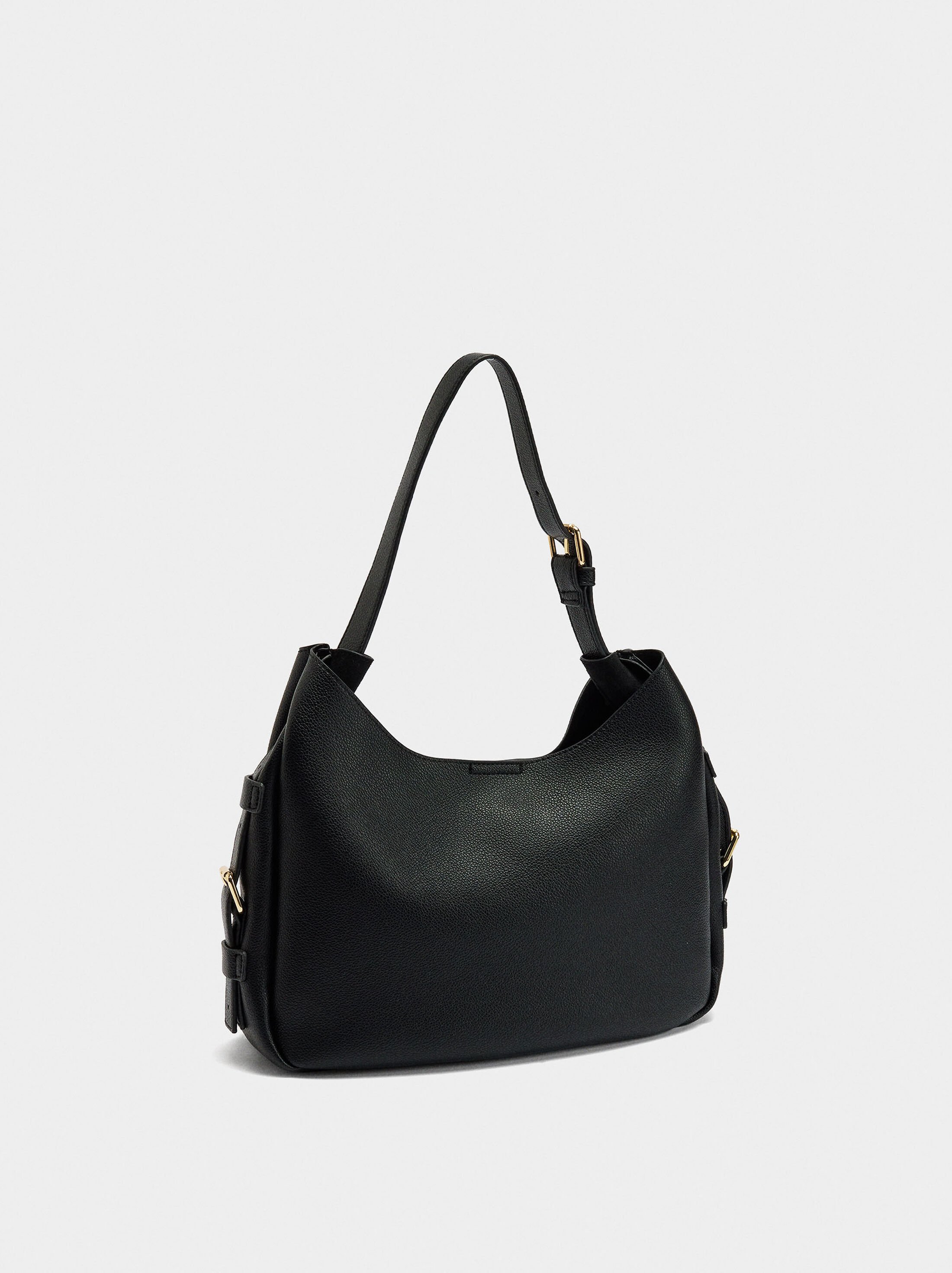 Bolso de hombro con hebillas laterales image number 2.0