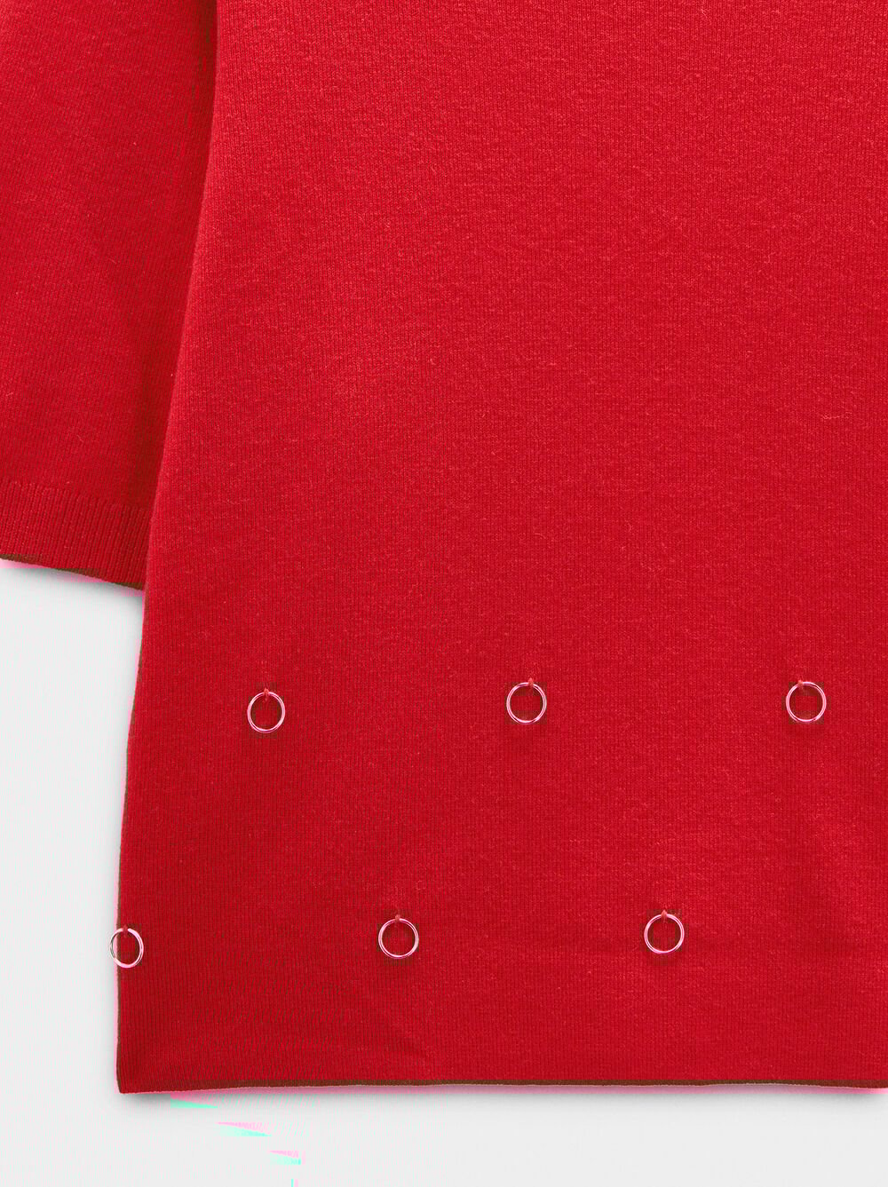 Jersey de punto con ojales