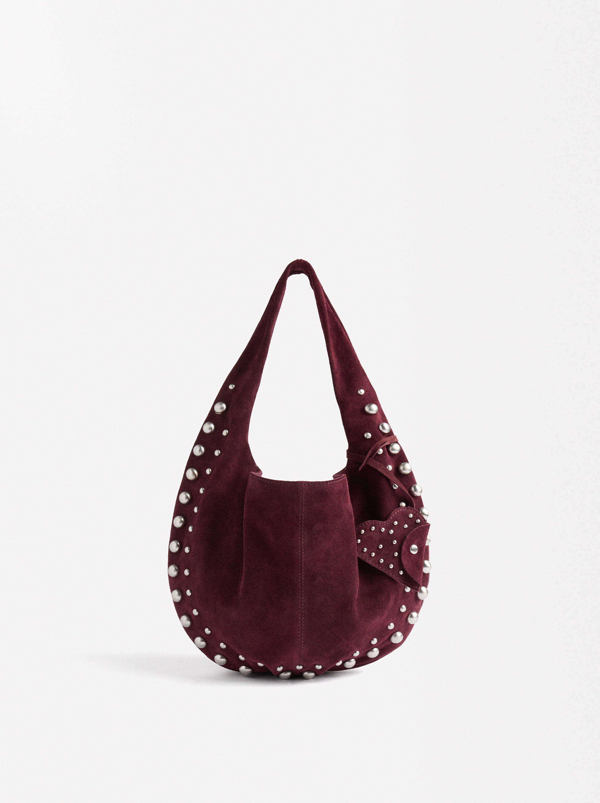 Studded Leather Shoulder Bag