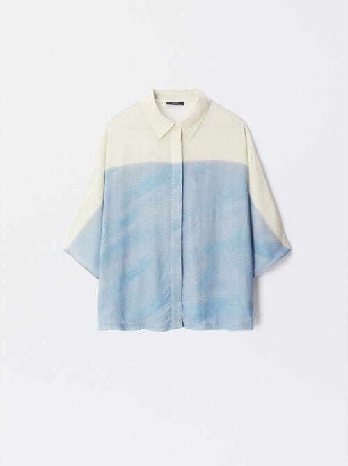 Loose-Fitting Printed Shirt