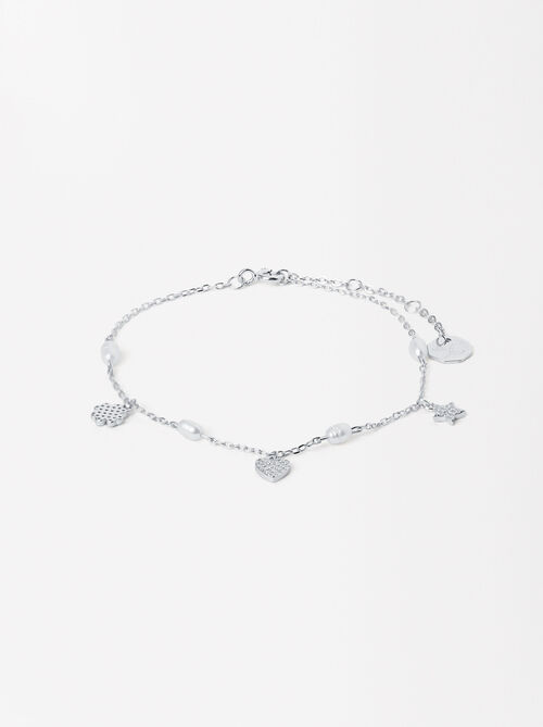 925 Silver Bracelet With Pearls