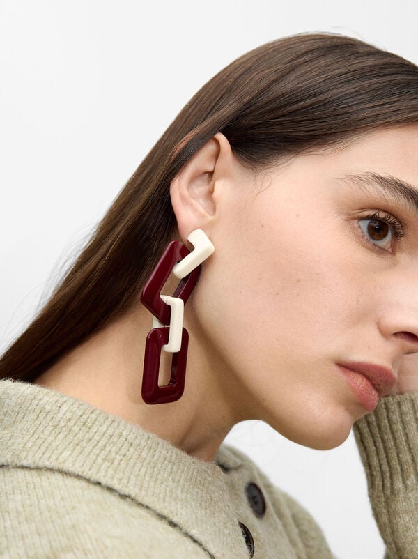 Maxi rectangular earrings