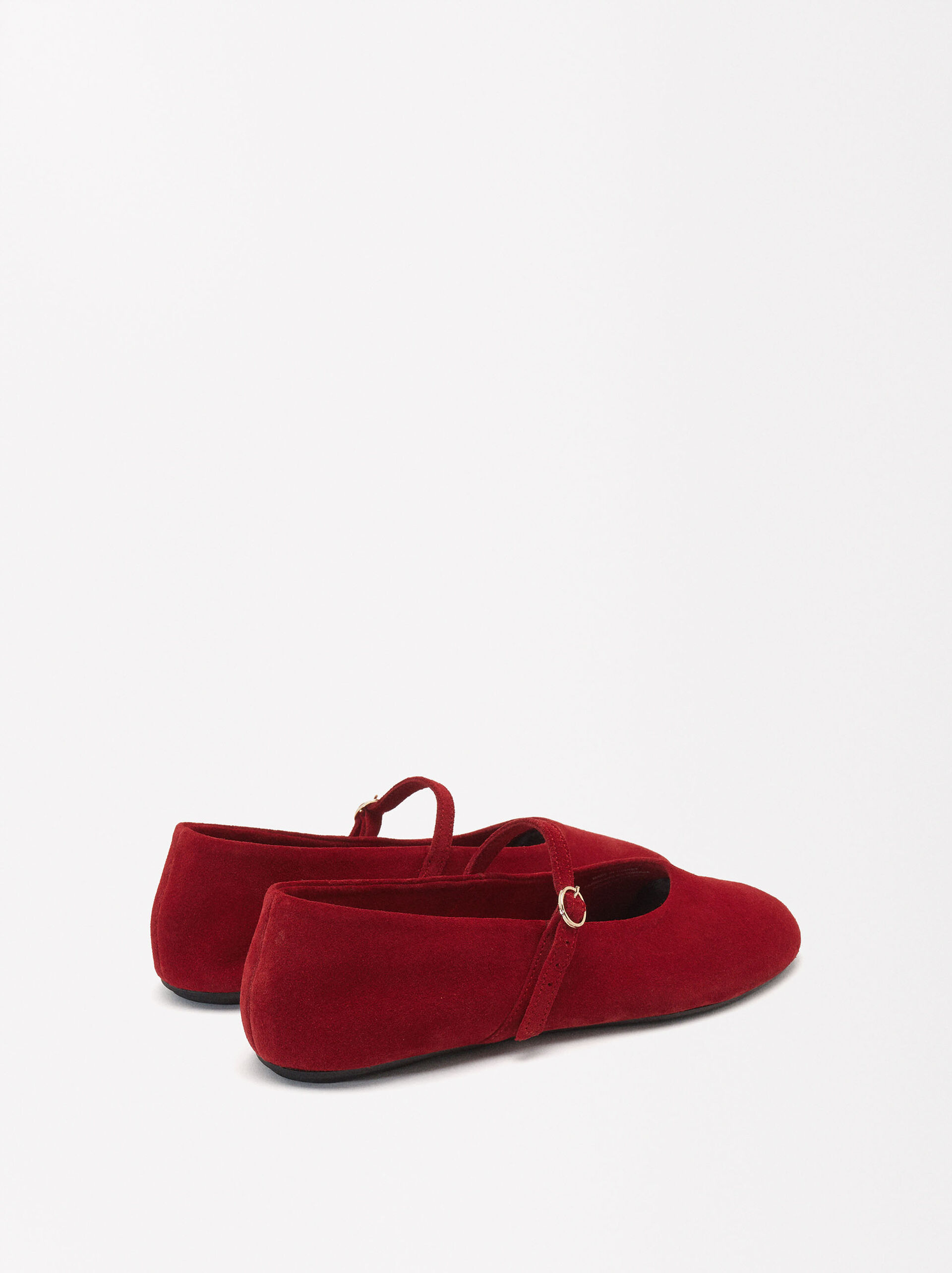 Suede Leather Ballerinas image number 4.0