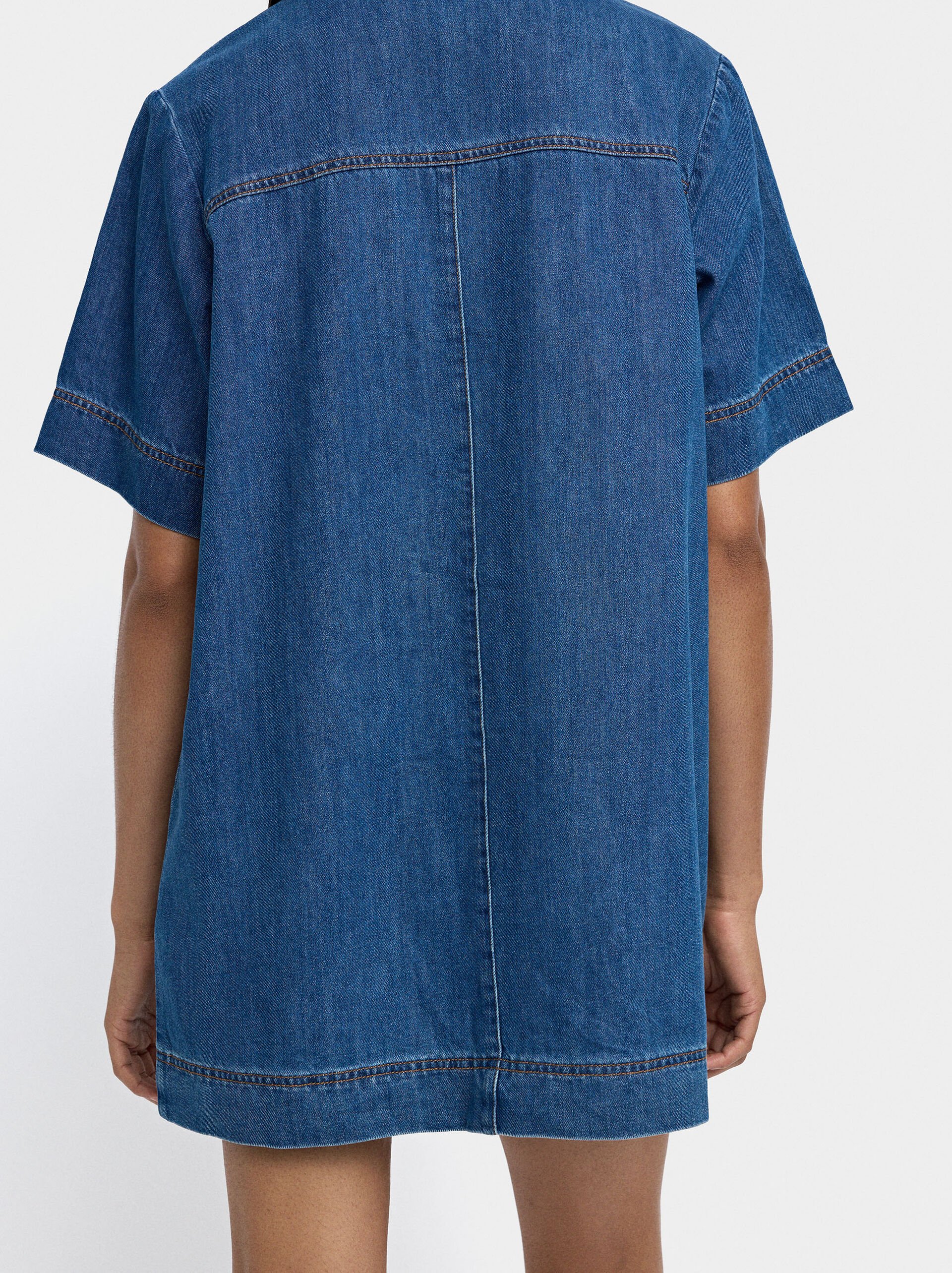 Kleid aus Denim, 100% Baumwolle image number 4.0