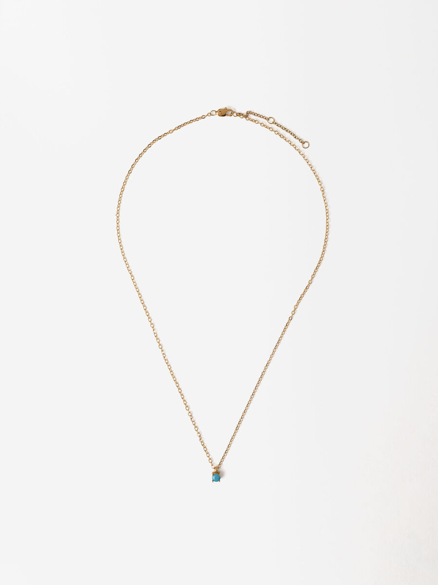 Necklace with pendant - stainless steel