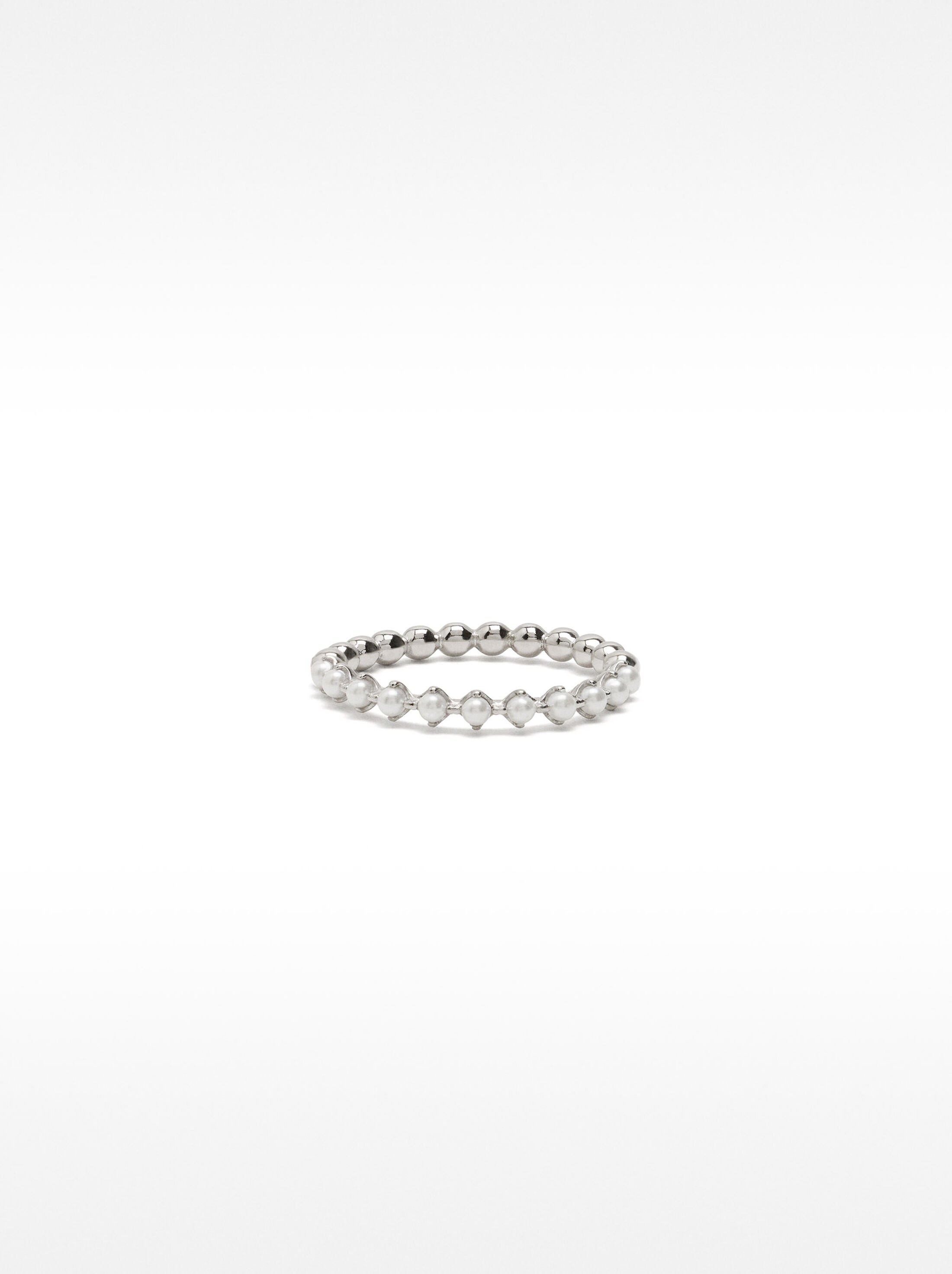 Ring with spheres - 925 sterling silver image number 0.0