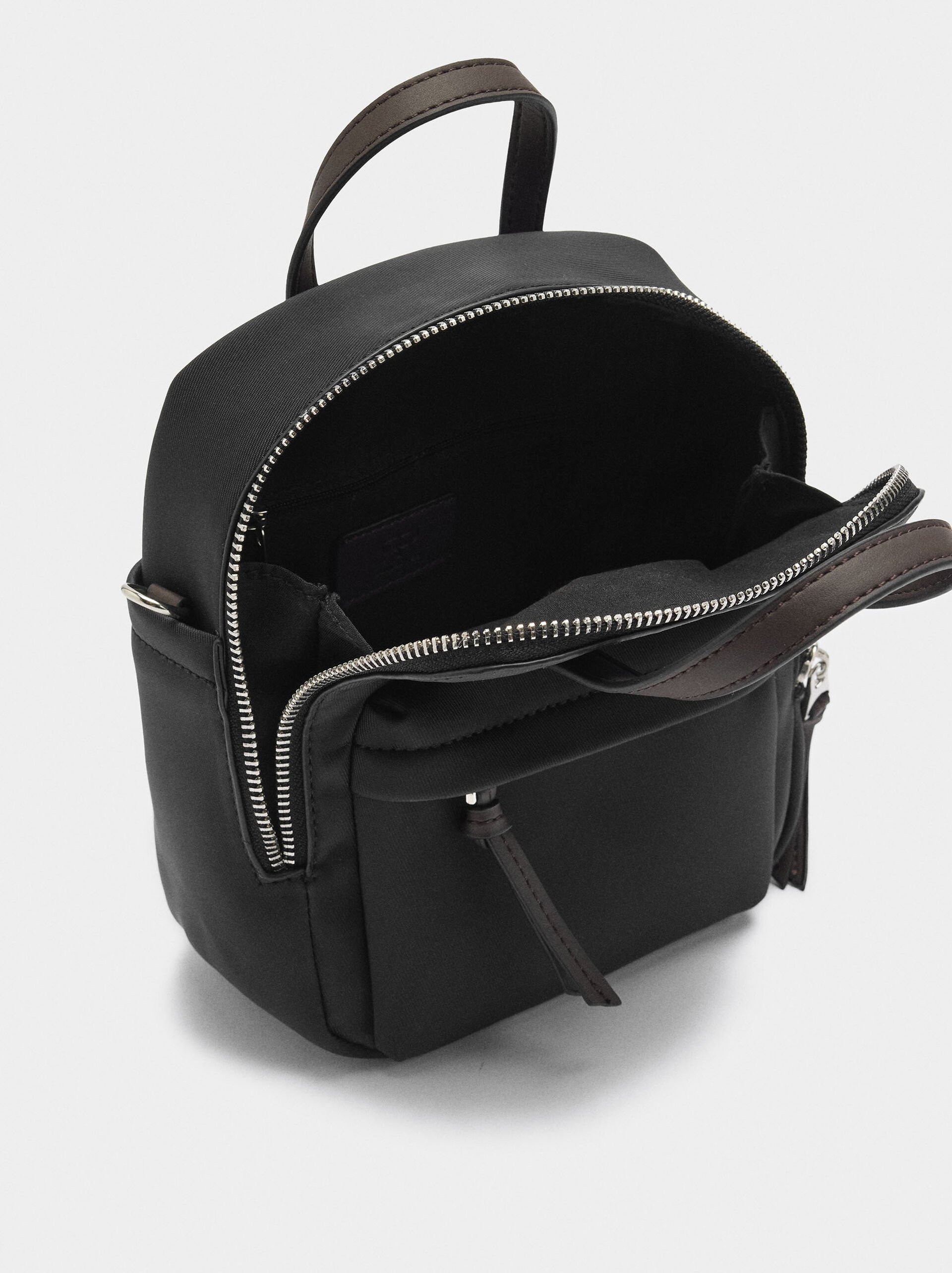 Nylon-effect backpack image number 3.0